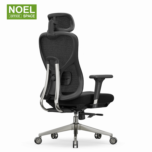 James-H,2D headrest classic black color mesh office chair – NOEL
