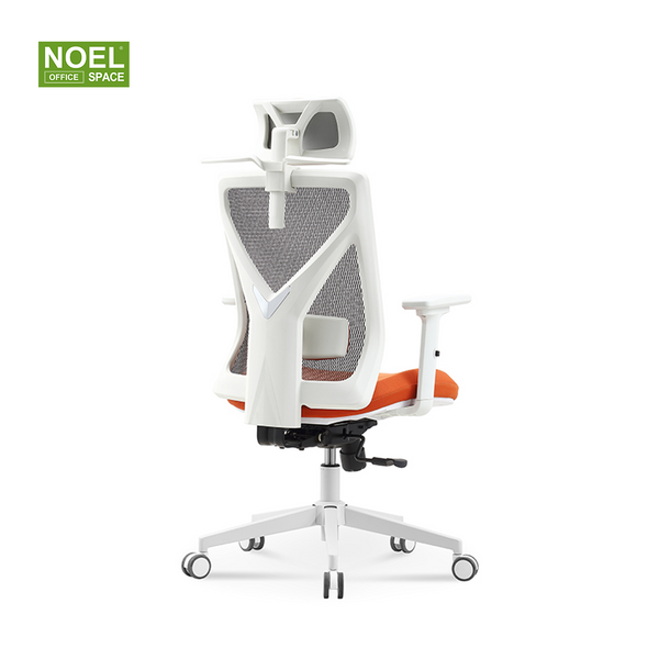 Mike-H(white nylon),combines fashion and comfort high back ergonomic mesh office chair