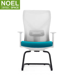 Imove-V (White nylon, black metal  frame), quality mesh office chair visit chair
