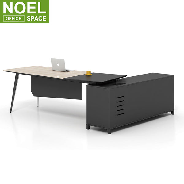 Classic Luxury L Shaped Conference Desk Meeting Table Desk Chairman Office Furniture