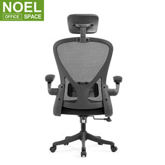 Leda-H, Flip-up arms Mesh Chair High Back Comfort Ergonomic Swivel Office Chair pc Computer Home Office Chair