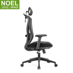 Oka-H, Boss executive black high back mesh office chair sillas de oficina with 2D lumbar support adjustable armrest ergonomic chairs