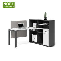 N-WB1514,With screens and cabinets single Workstation Financial desk
