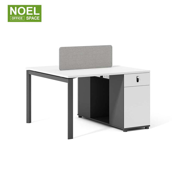 N-WA1212A，Unique design space-saving 2 staff workstation