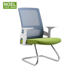 Rock-V, New model mid back visit mesh office staff chair Green+grey