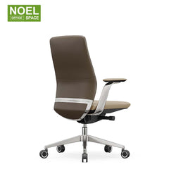 Titan-M,2D aluminium PU padded armrest mid back executive PU office chair