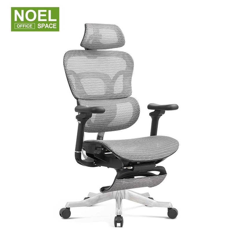Pike-H-MF,comfortable full mesh 3D headrest ergonomic office chair