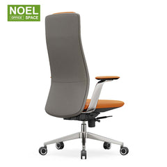 Lyra-H，2D aluminium PU padded armrest high back  executive PU office chair