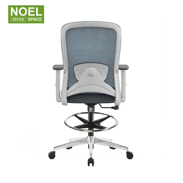 Sammy-MG (2D lumbar support bar chair)+footring，simple design staff office chair