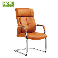 Ravi-V, Fashionable executive Mid back Pu leather chair with chrome leg staff chair