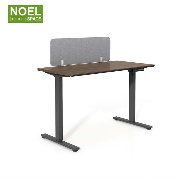 N-DF1206A/B,Modern classic ancona Wood + black height adj. desk