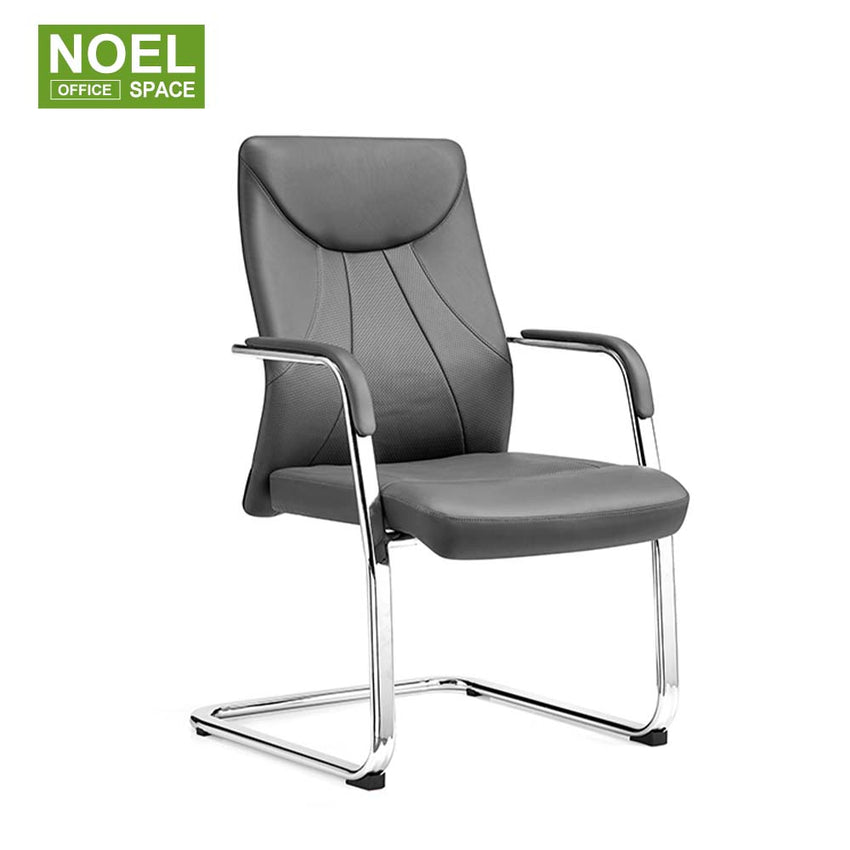 Park-V, Modern high quality pu leather executive modern conference office chair with armrests and metal legs