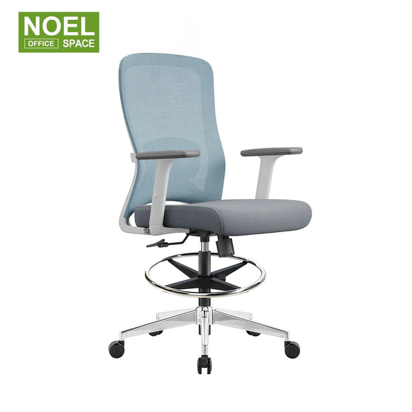 Sammy-MG (2D lumbar support bar chair)+footring，simple design staff office chair