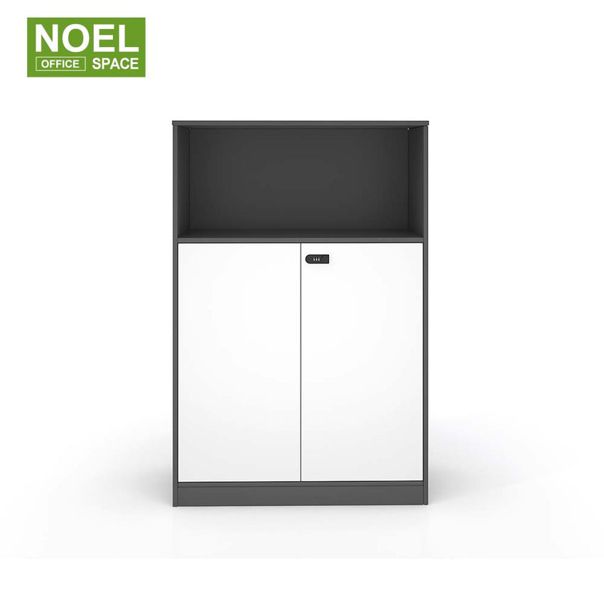 N-CB0804,Flexible and customizable white+ grey file cabinet