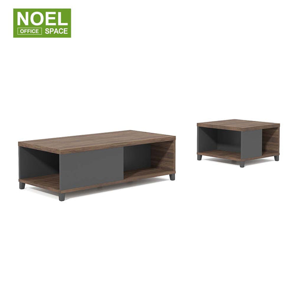 C-LT1407,Simple design customizable long coffee table + square coffee table