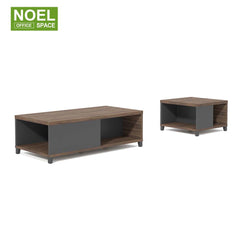 C-LT1407,Simple design customizable long coffee table + square coffee table
