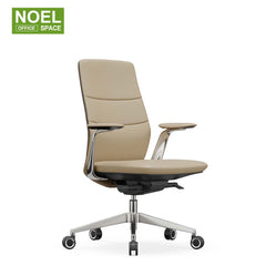 Titan-M,2D aluminium PU padded armrest mid back executive PU office chair