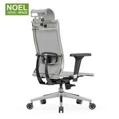 Lake-H,Three-stage headrest adjustment wirh 3D armrest fashional office chair