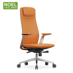 Lyra-H，2D aluminium PU padded armrest high back  executive PU office chair