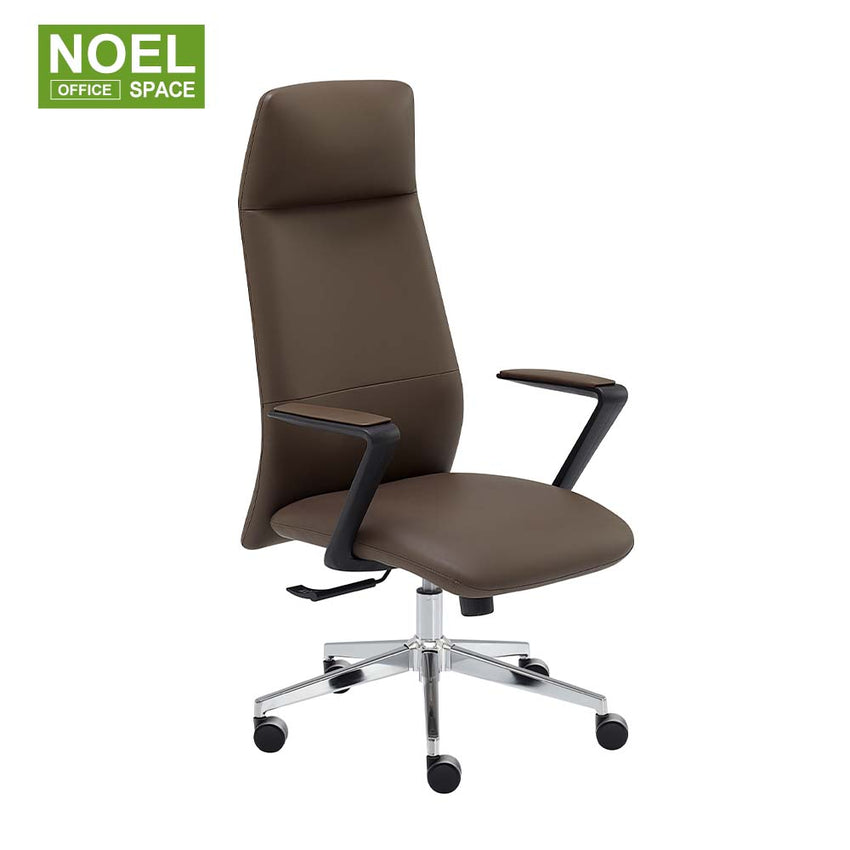 Bruce-H,Classic Style fixed armrest high back executive PU office chair