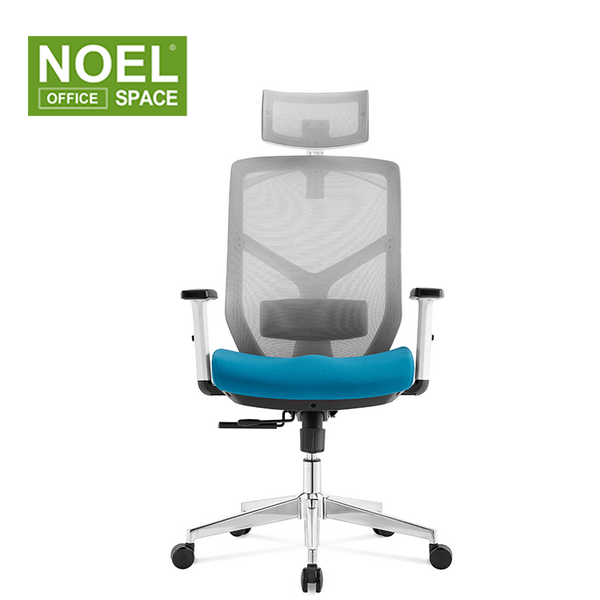 Lina-H(White frame), Manufacturer Wholesale breathable Mesh Cloth Computer Chair simple modern chair