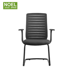 Angel-V, Black waiting chair office conference meeting chair with mid back for visitors