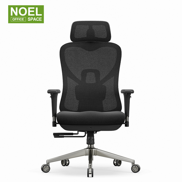 James-H,2D headrest classic black color mesh office chair