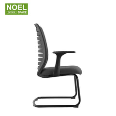 Angel-V, Black waiting chair office conference meeting chair with mid back for visitors