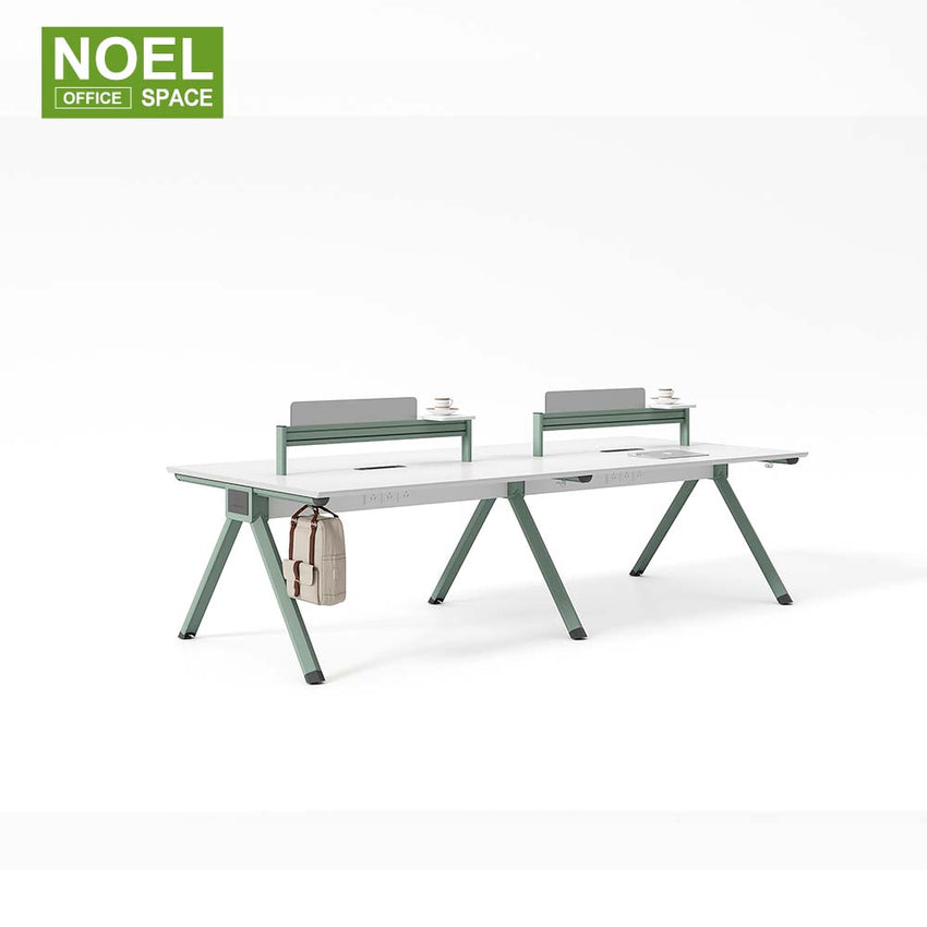 Y-WE2812,Classic 4 staff workstation (Not inluding mobile pedestal)