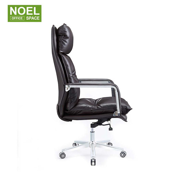 Omar-H, Cheap price light leather office high back desk chair for sale executive armchair