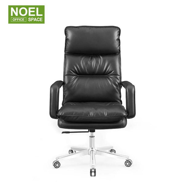 Omar-H, Cheap price light leather office high back desk chair for sale executive armchair