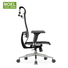 Lake-H,Three-stage headrest adjustment wirh 3D armrest fashional office chair
