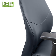 Alan-H(Black), New High-end atmospheric style design high back executive boss chair soft PU leather