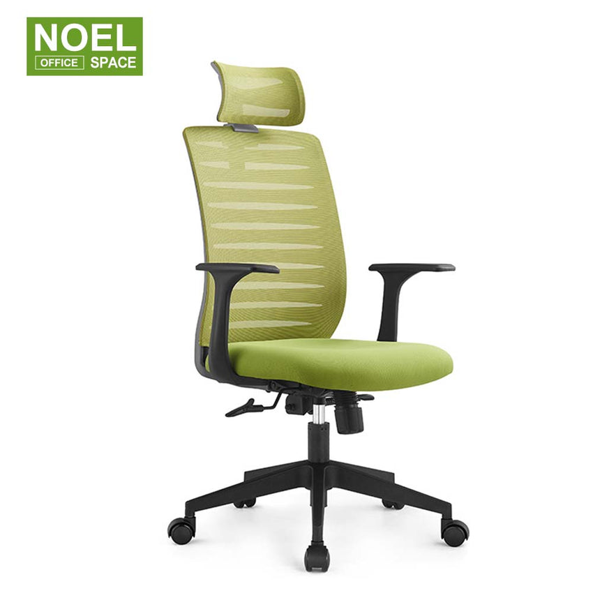 Angel-H, Green ergonotic chair for office mesh chair for boss Fix arm chair for staff