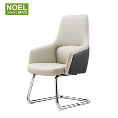 Annie-H/M/V,White simple high-end executive PU office chair