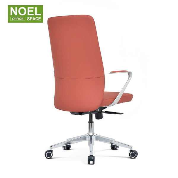 Aura-,beautiful color mid back PU office chair with 4 positions locking function