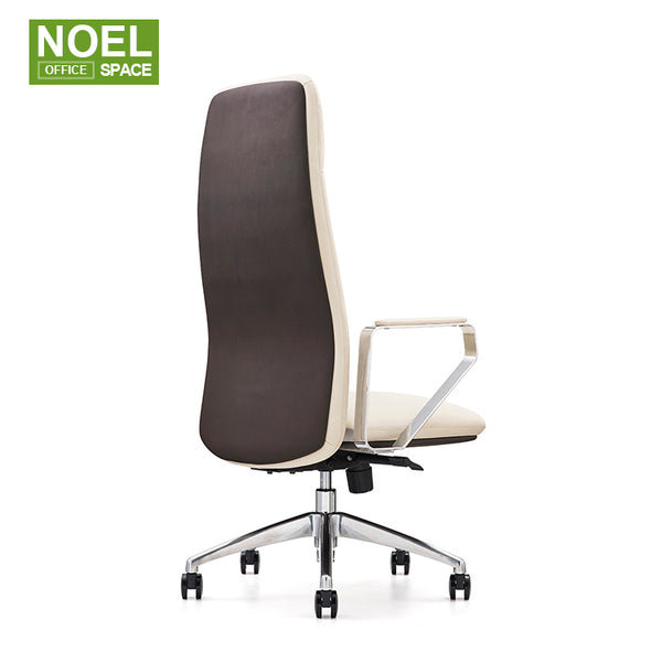 Beck-H(White),Executive Boss Chair PU Leather High End Multifunction Comfortable Chair