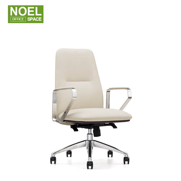 Beck-M(White),Executive Boss PU Leather Chair Luxury Office Furniture