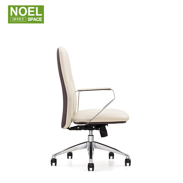 Beck-M(White),Executive Boss PU Leather Chair Luxury Office Furniture