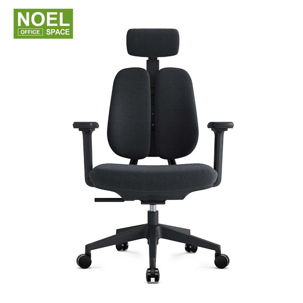 Charley-H/HG plus,Unique design black office chair + 2D headrest