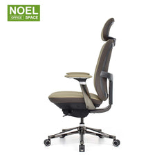 Divo-H/M/V,High back office PU chair with fixed aluminium armrest