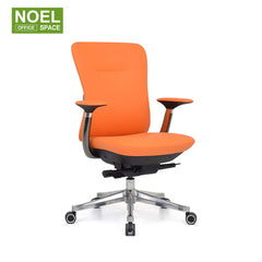 Divo-H/M/V,High back office PU chair with fixed aluminium armrest