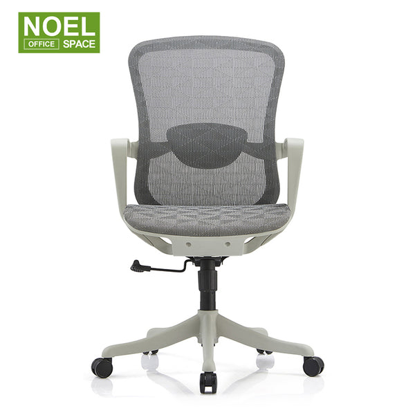 Ella-M(Grey frame),Health and comfort mid back ergonomic mesh office chair