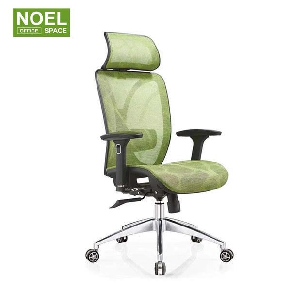 Jake-H, Black Office Chair Executive Office Chair With 3D Headrest