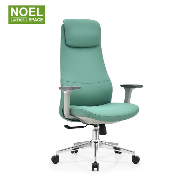 Kasim-H/M/V,green color new arrival PU excutive chair with 3D armrest