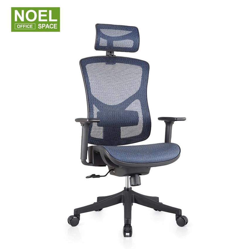 Kent-H, BIFMA Passed High Back Ergonomic Mesh Office Chair Swivel High Back Office Chair
