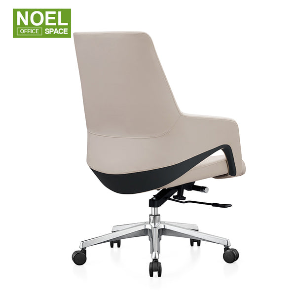 Kira-M(Beige),High Quality Executive Boss Office Chair PU Leather Luxury Chair
