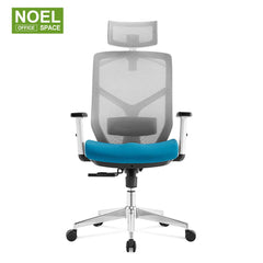 Lina-H(White frame), Manufacturer Wholesale breathable Mesh Cloth Computer Chair simple modern chair