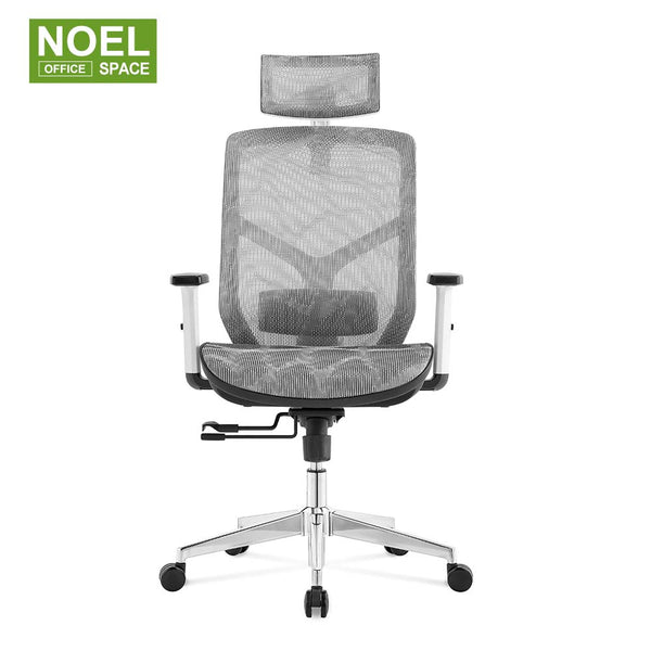 Lina-H(Full mesh,white frame)Factory Direct Sales Office Chair Ergonomics Backrest Adjustment Mesh Office Chair