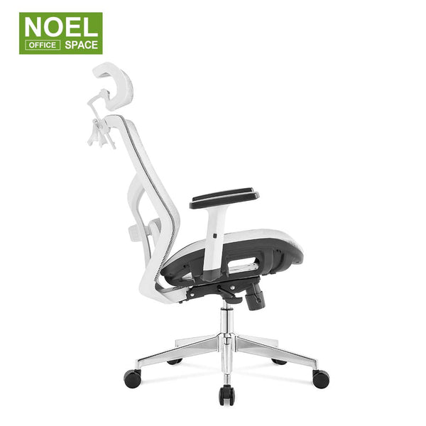 Lina-H(Full mesh,white frame)Factory Direct Sales Office Chair Ergonomics Backrest Adjustment Mesh Office Chair